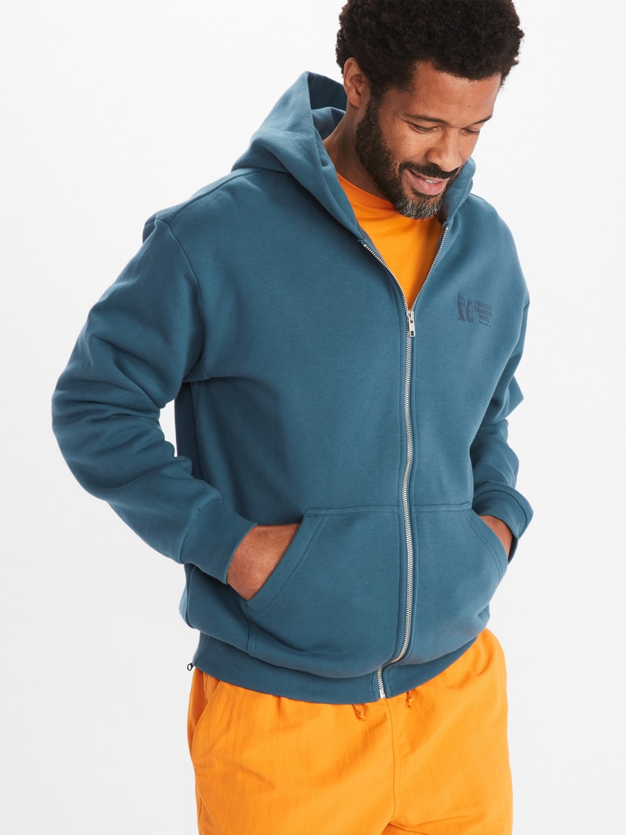 Толстовка мужская Marmot MMW Circle H Full Zip Hoody | День сурка