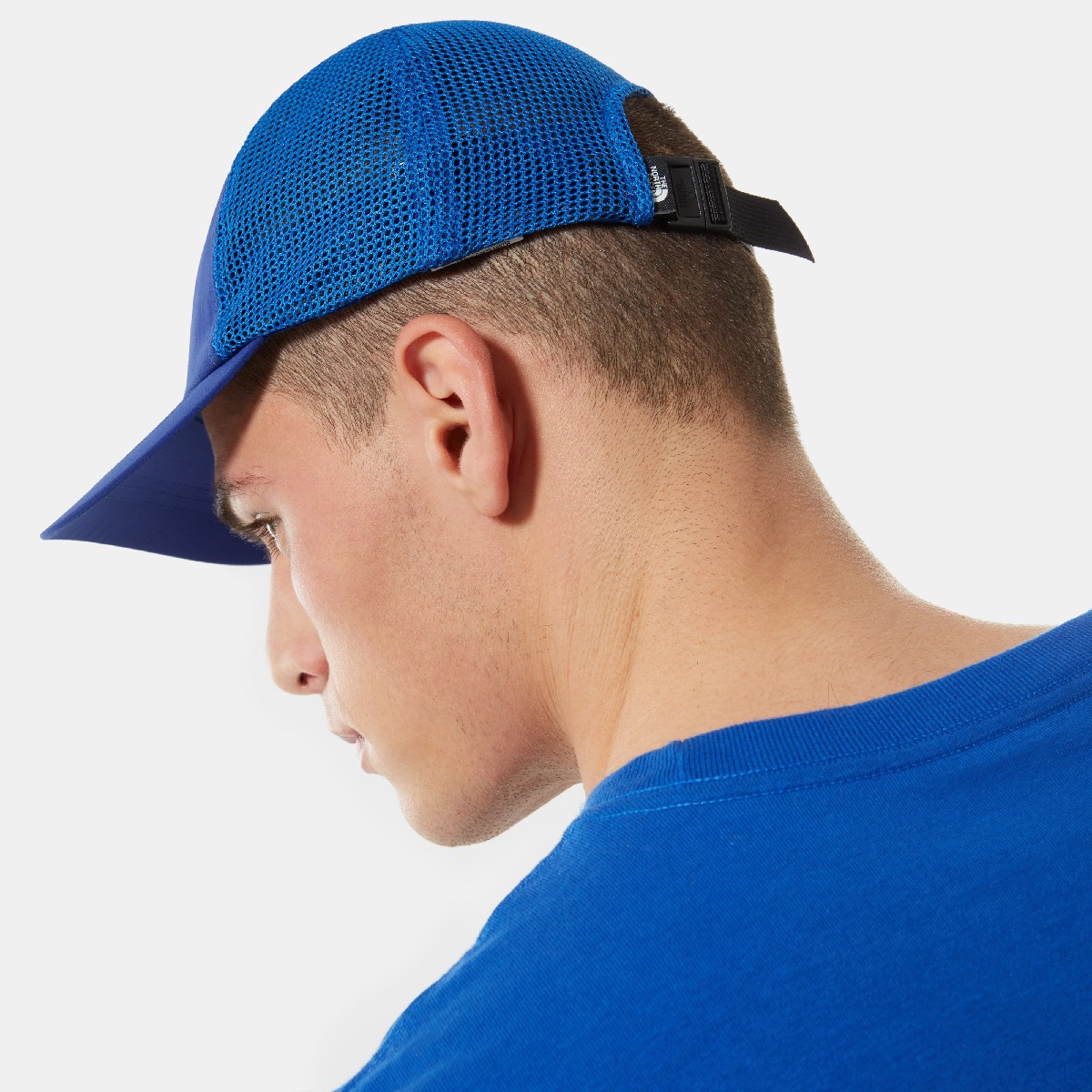 blue mesh cap