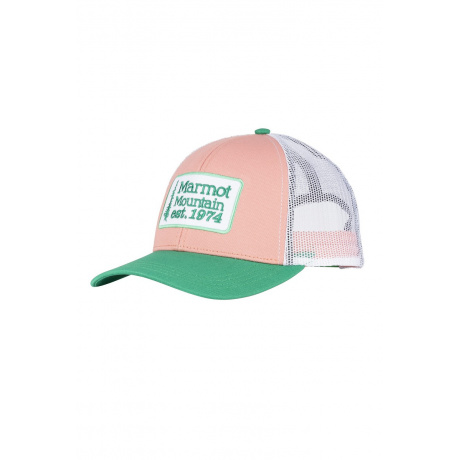 Кепка Marmot Retro Trucker Hat | Coral Pink/Verde | Вид 1