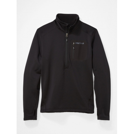 Пуловер мужской Marmot Olden Polartec 1/2 zip | Black | Вид 1
