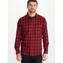 Рубашка мужская Marmot Bodega Lt. Wt Flannel LS | Dark Fire | Вид 1