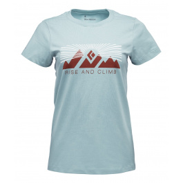 Футболка женская Black Diamond WM'S SS RISE AND CLIMB TEE | Blue Ash | Вид 1