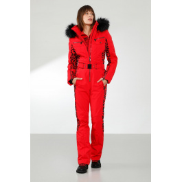 Комбинезон женский Poivre Blanc Poivre Blanc W22-0831-WO/L | LEOPARD SCARLET RED | Вид 1