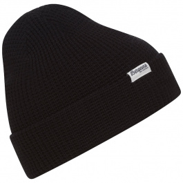 Шапка мужская Bergans Waffle Knit Beanie | Black | Вид 1