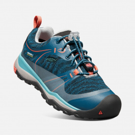 Кроссовки подростковые KEEN Terradora Low WP Y | Aqua Sea/Coral | Вид 1