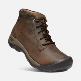 Ботинки KEEN Austin Casual Boot WP M | Chocolate Brown/Black Olive | Вид 1