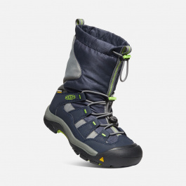 Сапоги подростковые KEEN WINTERPORT Y | Blue Nights/Greenery | Вид 1