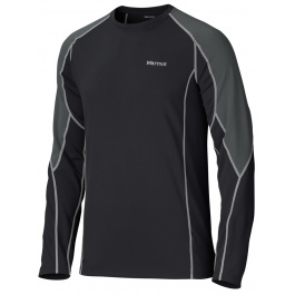 Термобелье Marmot Thermalclime Pro LS Crew | Black/Slate Grey | Вид 1