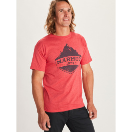 Футболка мужская Marmot Mono Ridge Tee SS | Red Heather | Вид 1