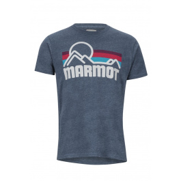 Футболка Marmot Coastal Tee SS | Navy Heather | Вид 1