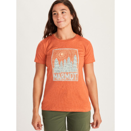 Футболка женская Marmot Wm's Woodblock Tee SS | Amber Heather | Вид 1