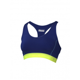 Майка женская Marmot Wm's Layer Up Sportsbra | Midnight Purple/Hyper Yellow | Вид 1