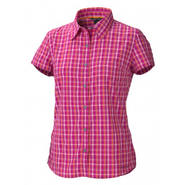 Рубашка женская Marmot Wm's Reese Plaid SS | Plum Rose | Вид 1