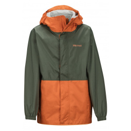 Куртка детская Marmot Boy's PreCip Eco Jacket | Crocodile/Mandarin Orange | Вид 1