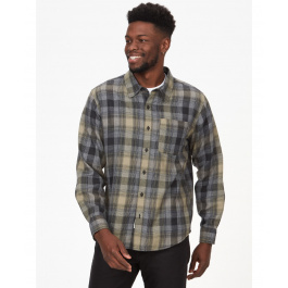 Рубашка мужская Marmot Fairfax Novelty Ltwt Flannel LS | Black | Вид 1