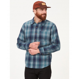 Рубашка мужская Marmot Fairfax Novelty Ltwt Flannel LS | Arctic Navy | Вид 1