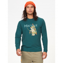 Футболка мужская Marmot Backcountrty Marty Tee LS | Dark Jungle | Вид 1