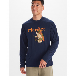 Футболка мужская Marmot Backcountrty Marty Tee LS | Arctic Navy | Вид 1