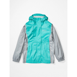 Куртка для девочки Marmot Girl's PreCip Eco Jacket | Ceramic Blue/Sleet | Вид 1