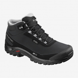 Ботинки Salomon SHELTER CS WP | Black/Black/Frost Gray | Вид 1